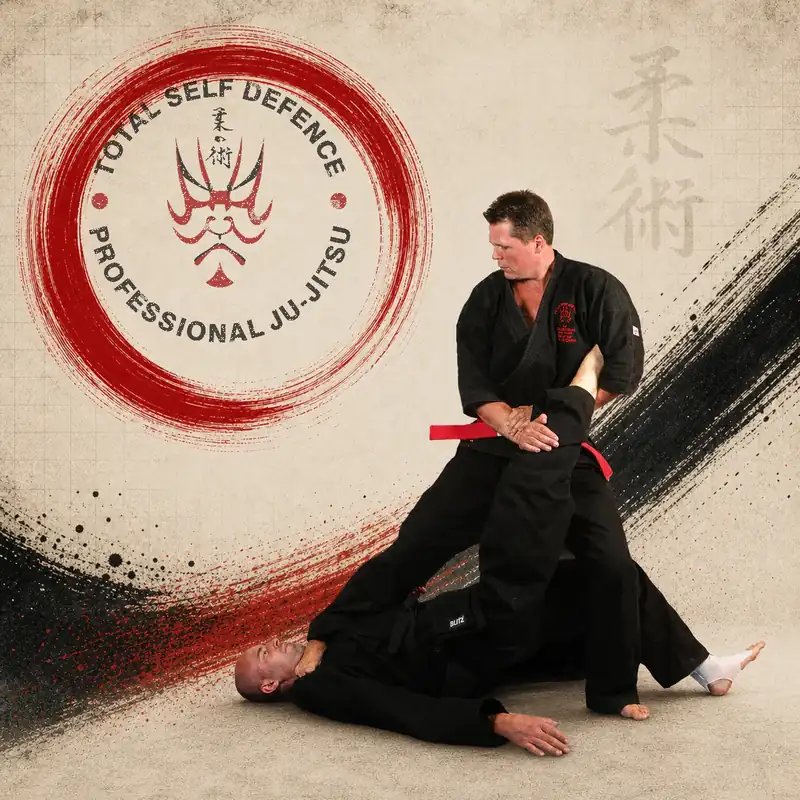 Total Self Defence instructors demonstrating a controlled Japanese Ju-Jitsu joint lock
